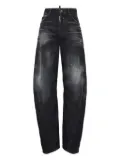 DSQUARED2 washed tapered jeans - Black