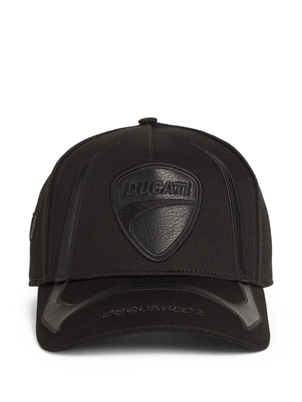 Dsquared2 X Ducati Logo-embroidered Baseball Cap In Black