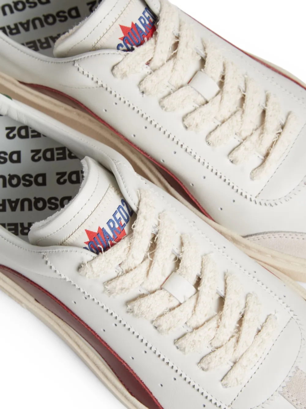 DSQUARED2 leather sneakers White