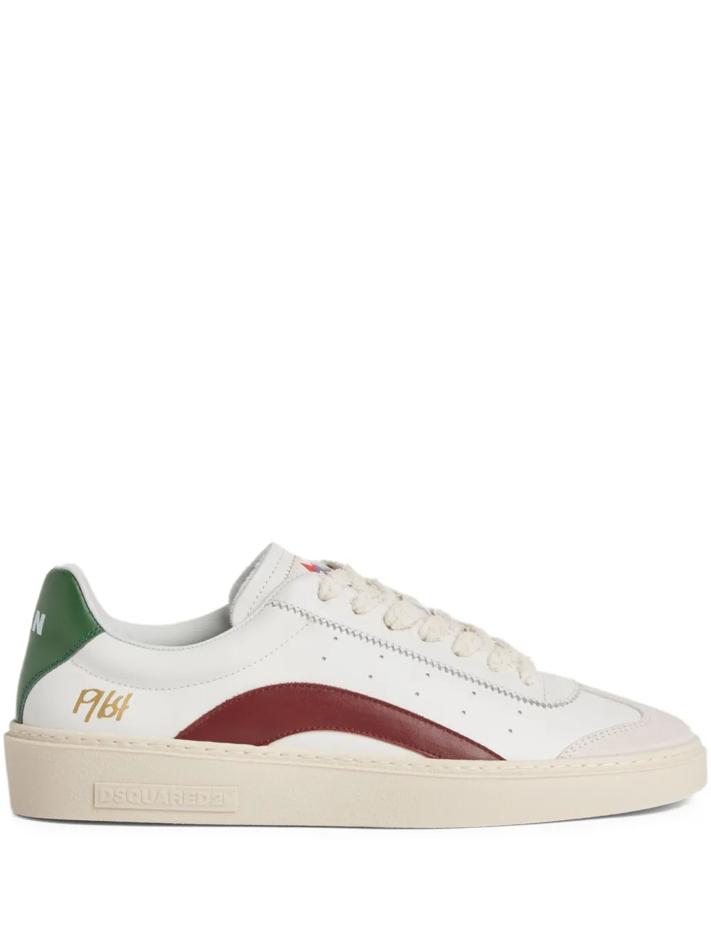 DSQUARED2 leather sneakers | White | Image 1