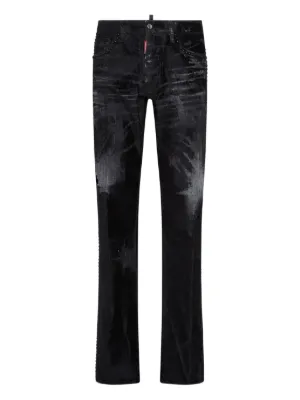 DSQUARED2 Distressed Jeans | Black | FARFETCH CA