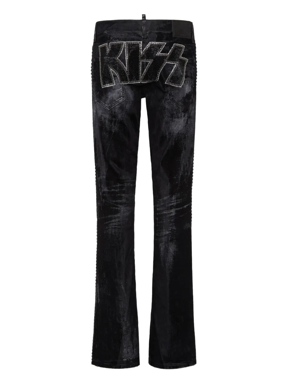 DSQUARED2 Jeans met Kiss-patch - Zwart