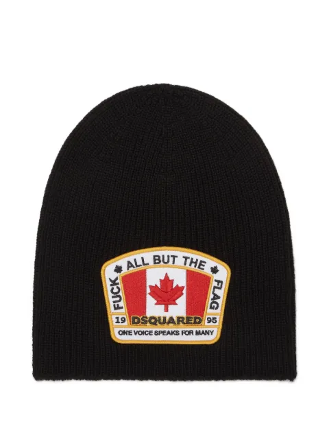 DSQUARED2 logo-patch beanie