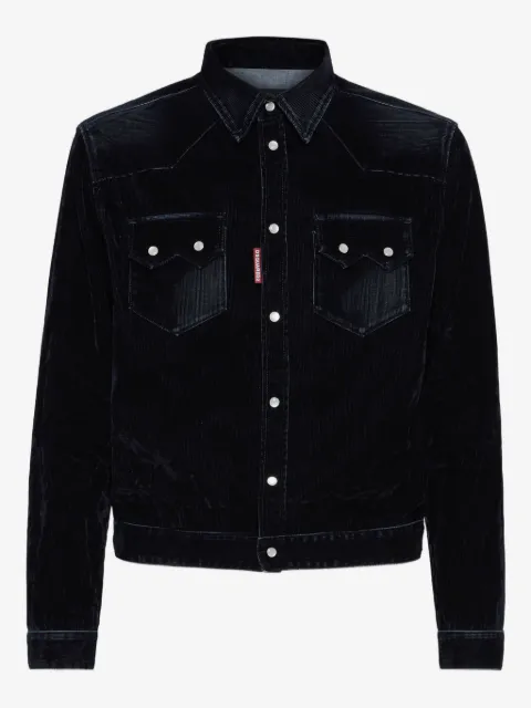 DSQUARED2 Flocked denim jacket