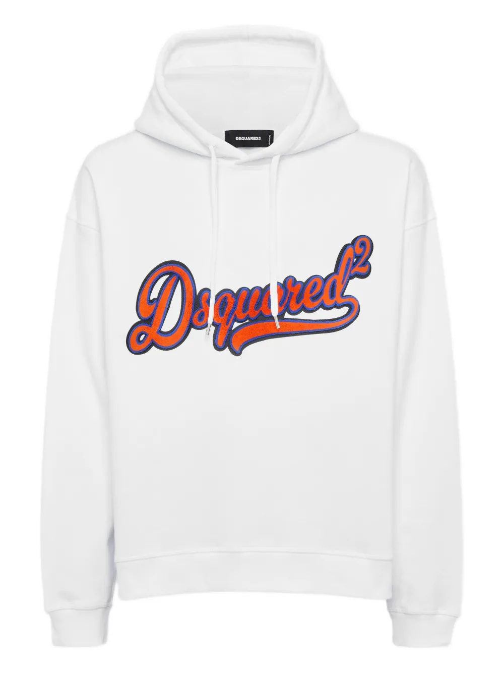DSQUARED2 Hoodie met logopatch Wit