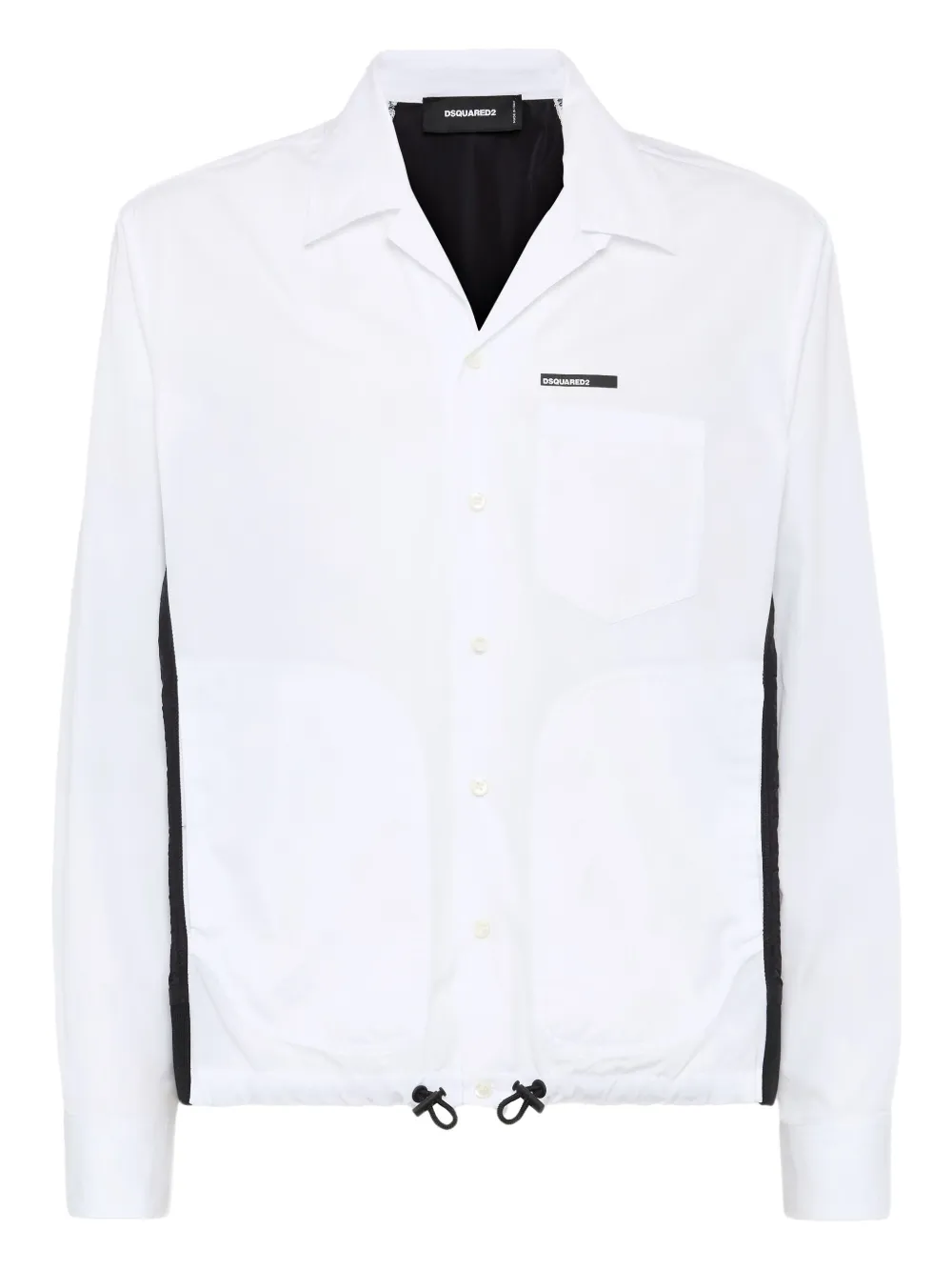 DSQUARED2 drawstring-hem shirt | White | Image 1