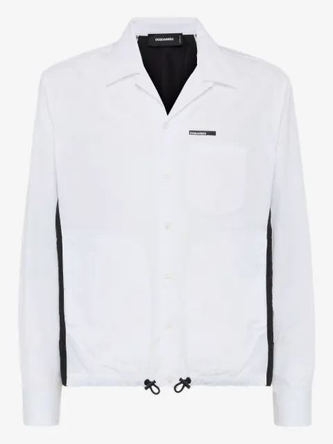 DSQUARED2 camisa de mezclilla con cordones