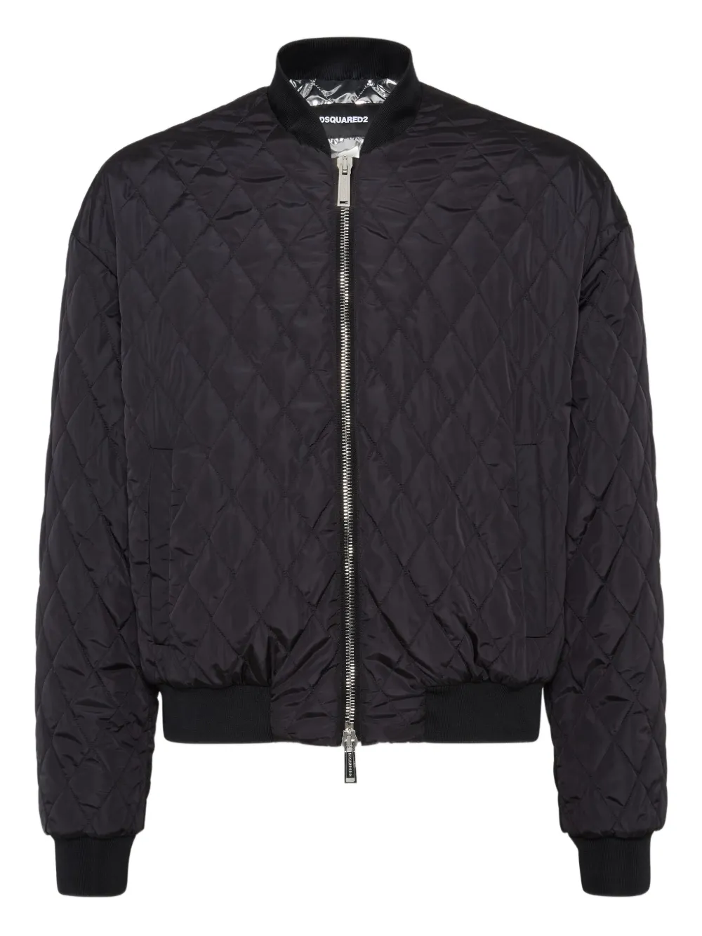 DSQUARED2 Gewatteerd bomberjack Zwart
