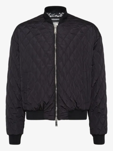 DSQUARED2 diamond-quilted bomber jacket