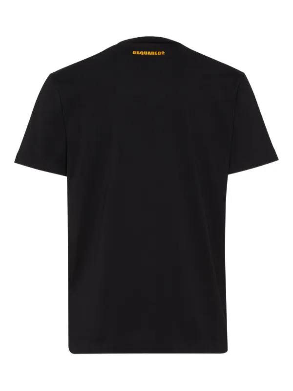 DSQUARED2 Cool Fit Slogan Tシャツ DSQUARED2 Cool Fit Slogan Tシャツ | ブラック | FARFETCH JP