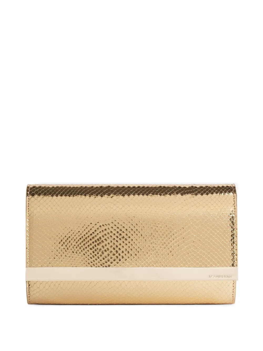 DSQUARED2 Metallic portemonnee met textuur Goud