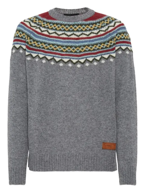 DSQUARED2 fair-isle jumper
