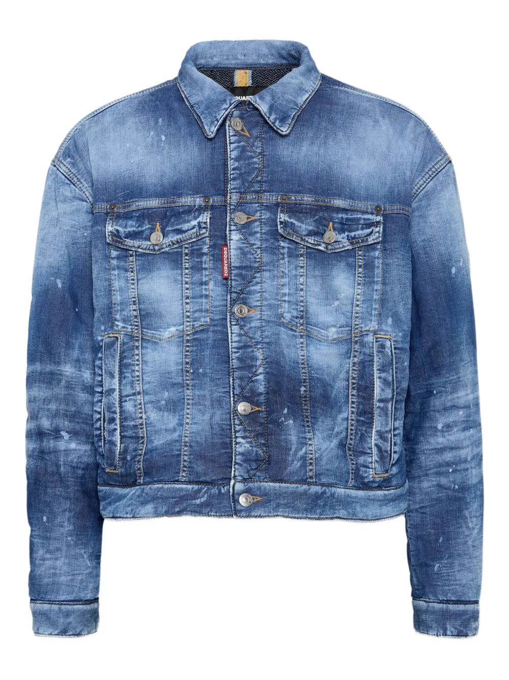 DSQUARED2 Gewatteerd denim jack Blauw