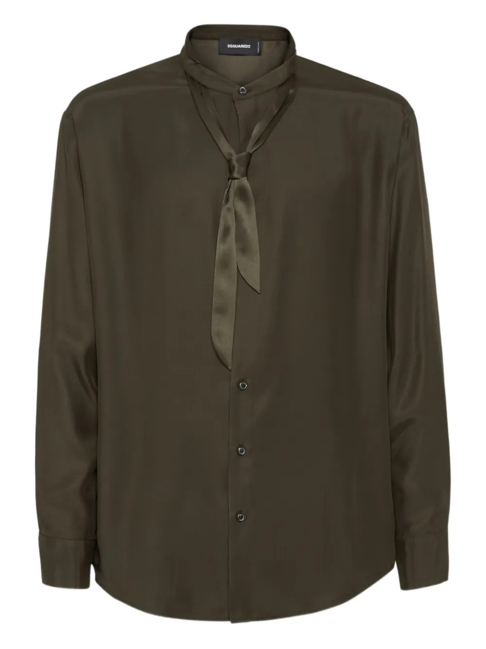 DSQUARED2 satin shirt | Green | Image 1
