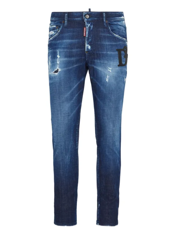 DSQUARED2 ripped-detail Jeans Blue FARFETCH IN