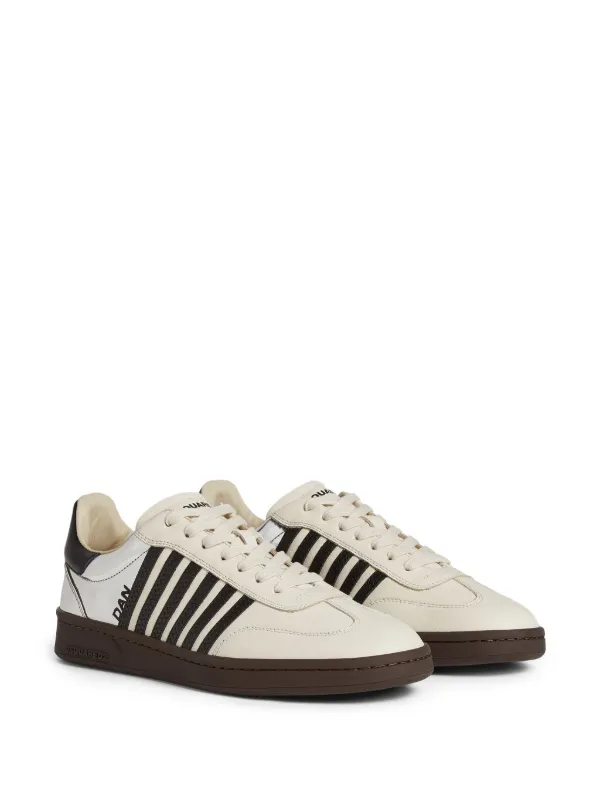 DSQUARED2 Leather Sneakers | Neutrals | FARFETCH CA