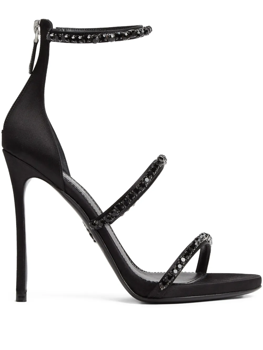 DSQUARED2 Straps Strass サンダル - ブラック DSQUARED2 Straps Strass サンダル - ブラック