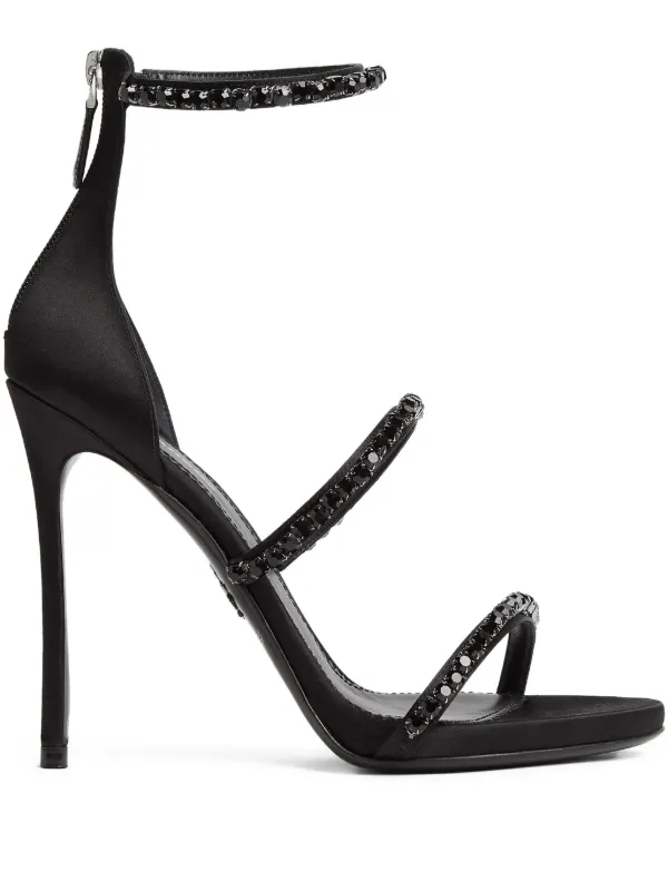 DSQUARED2 Straps Strass サンダル | ブラック | FARFETCH JP