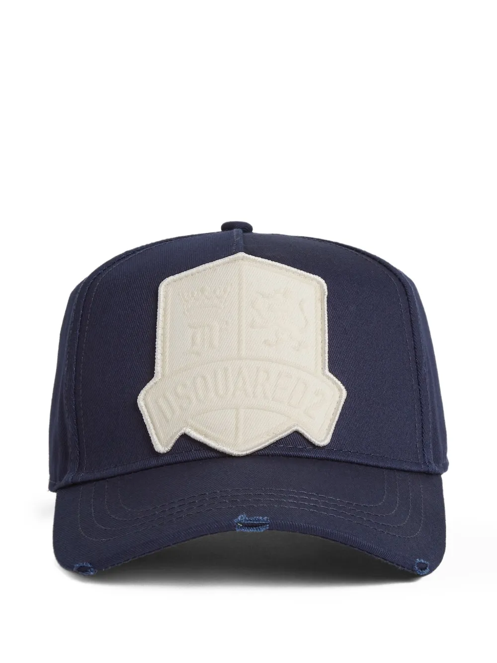 DSQUARED2 Honkbalpet met wapenschild-applicatie Blauw
