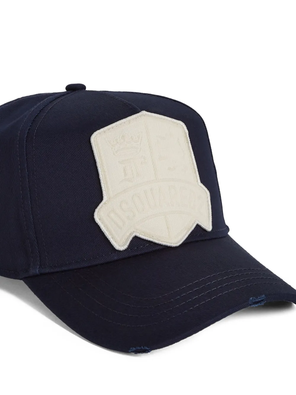 DSQUARED2 Honkbalpet met wapenschild-applicatie Blauw