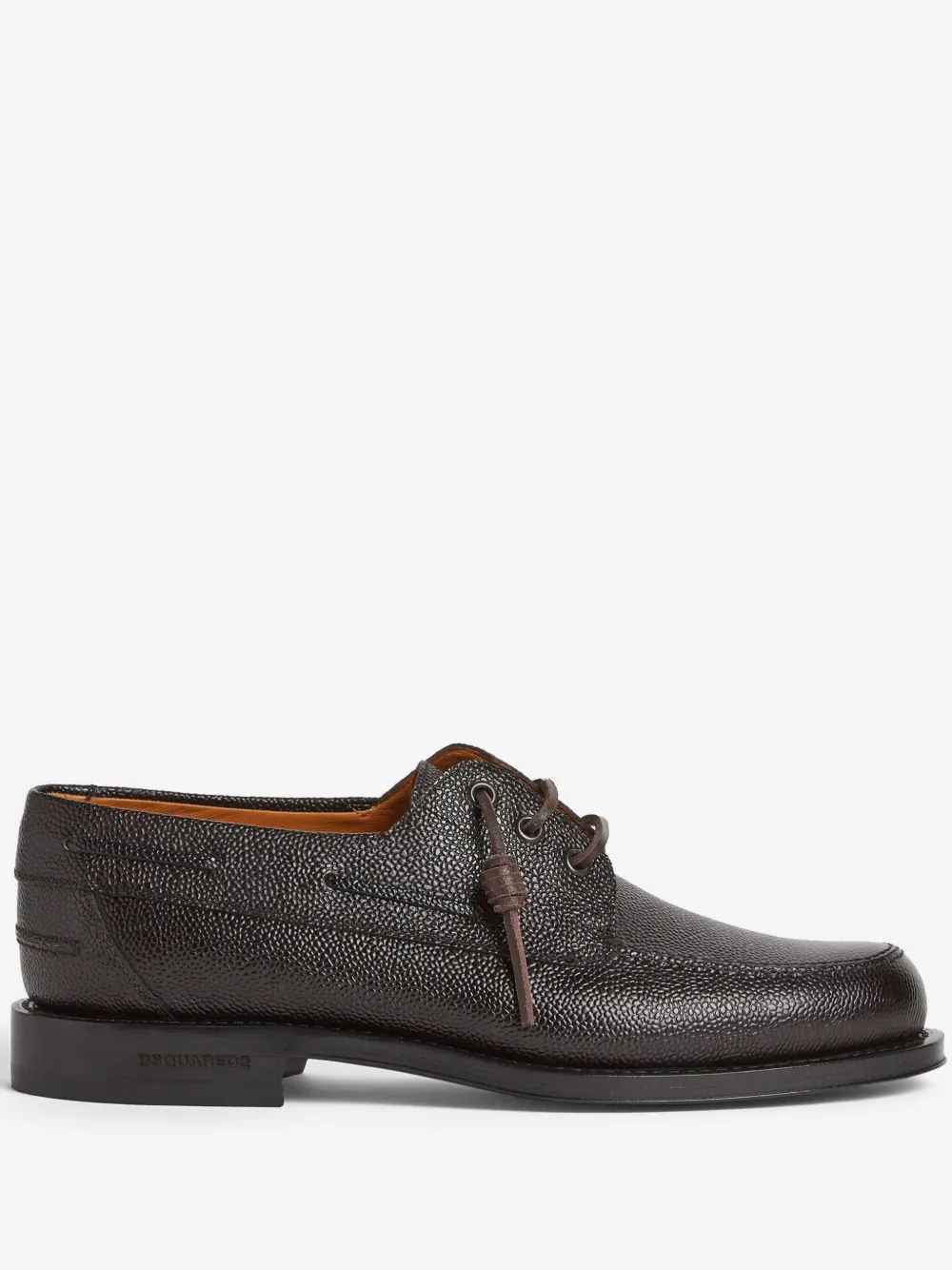 DSQUARED2 grainy-texture boat shoes | Brown | Image 1