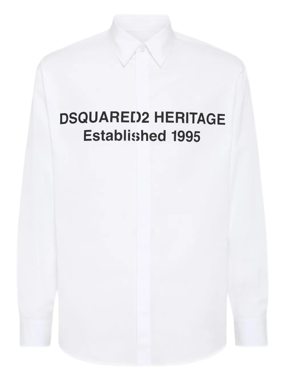 Dsquared2 Printed Shirt In White