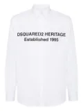 DSQUARED2 printed shirt - White