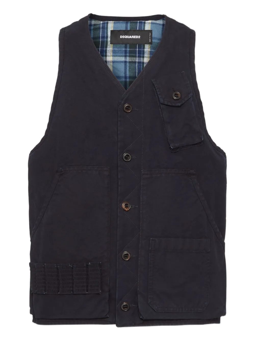 DSQUARED2 Katoenen gilet Zwart
