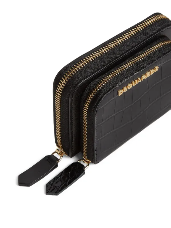 DSQUARED2 財布 黒 DSQUARED2 レザー 財布 | ブラック | FARFETCH JP