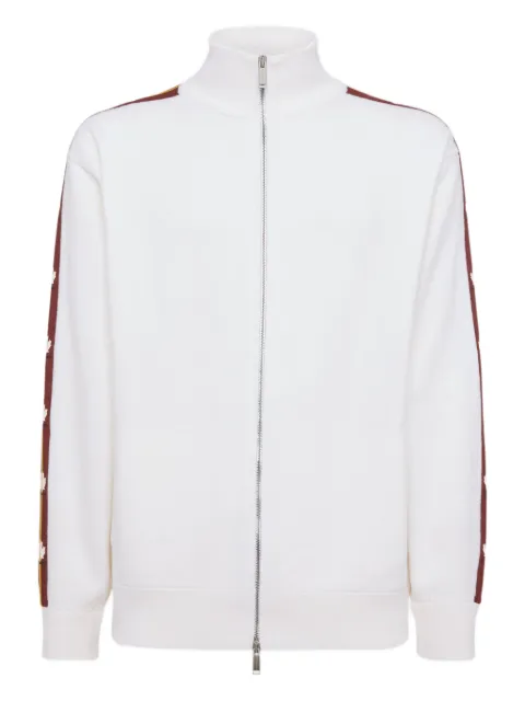 DSQUARED2 logo-tape zip-up sweatshirt