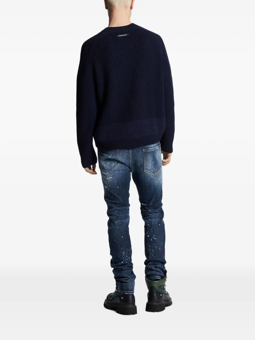 DSQUARED2 Jeans met logopatch Blauw