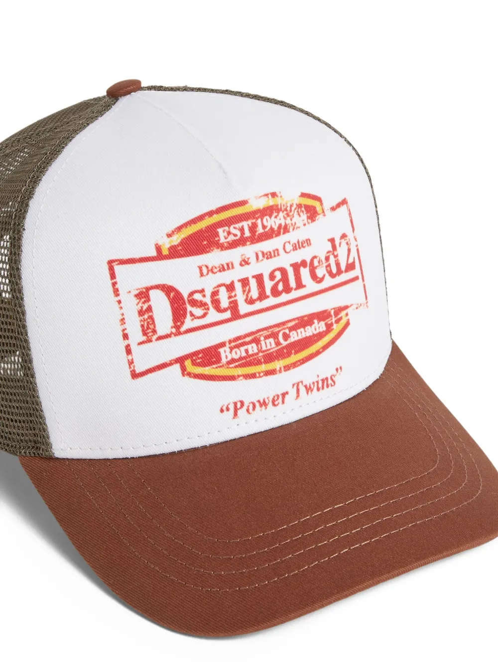 DSQUARED2 Truckerpet met logoprint Wit