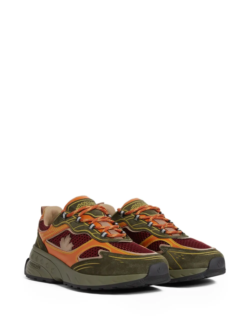 DSQUARED2 suede sneakers Green