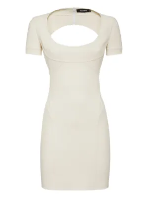 【送料&関税込】Dsquared2 Dress With Cut Out Detail DSQUARED2 - Halter Neck Cutout Cady Mini Dress Dsquared2