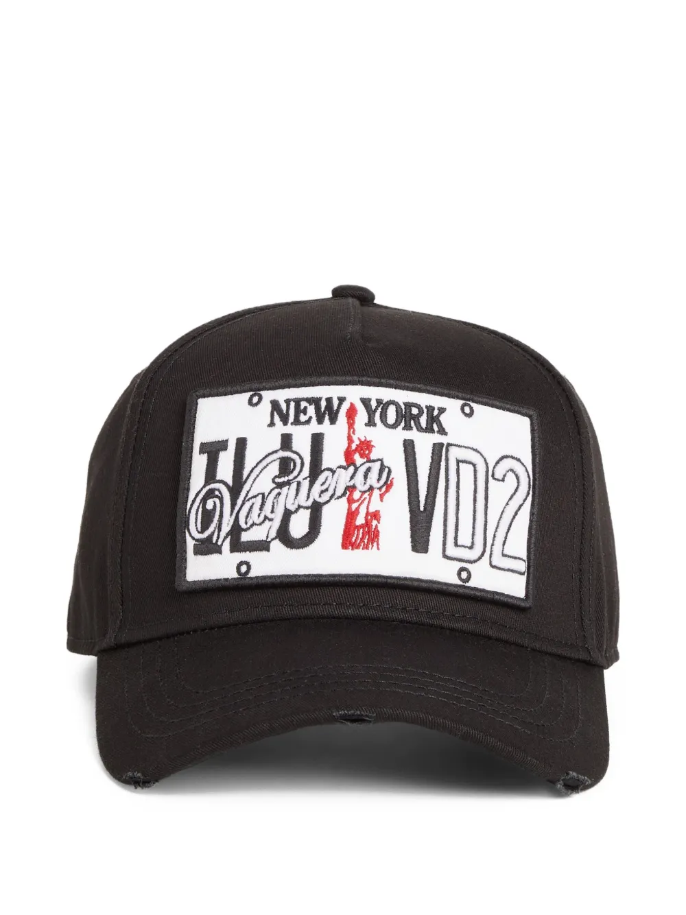 Dsquared2 Branded Baseball Cap Curved Peak In Brown