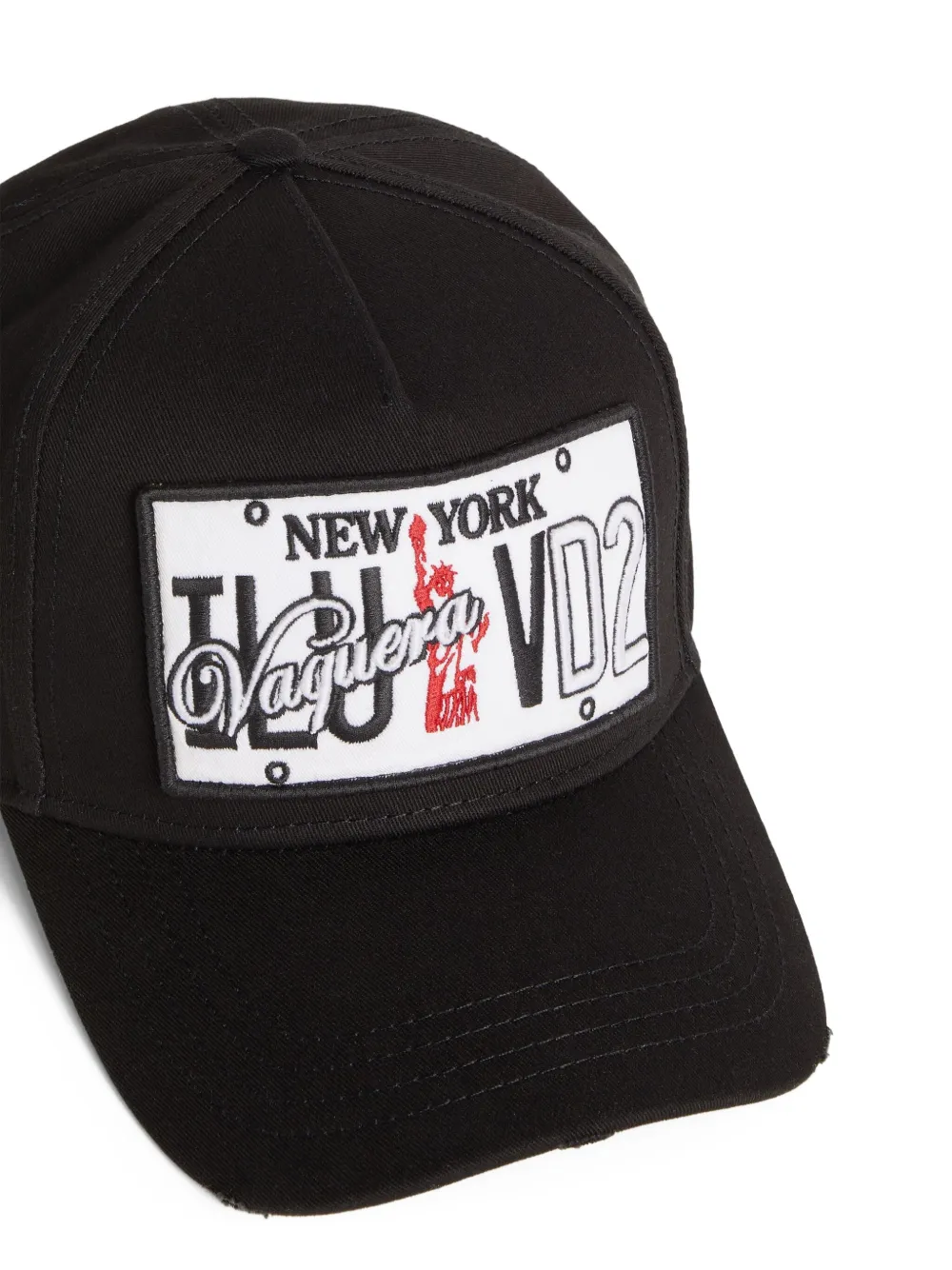 Dsquared2 Branded Baseball Cap Curved Peak In Brown