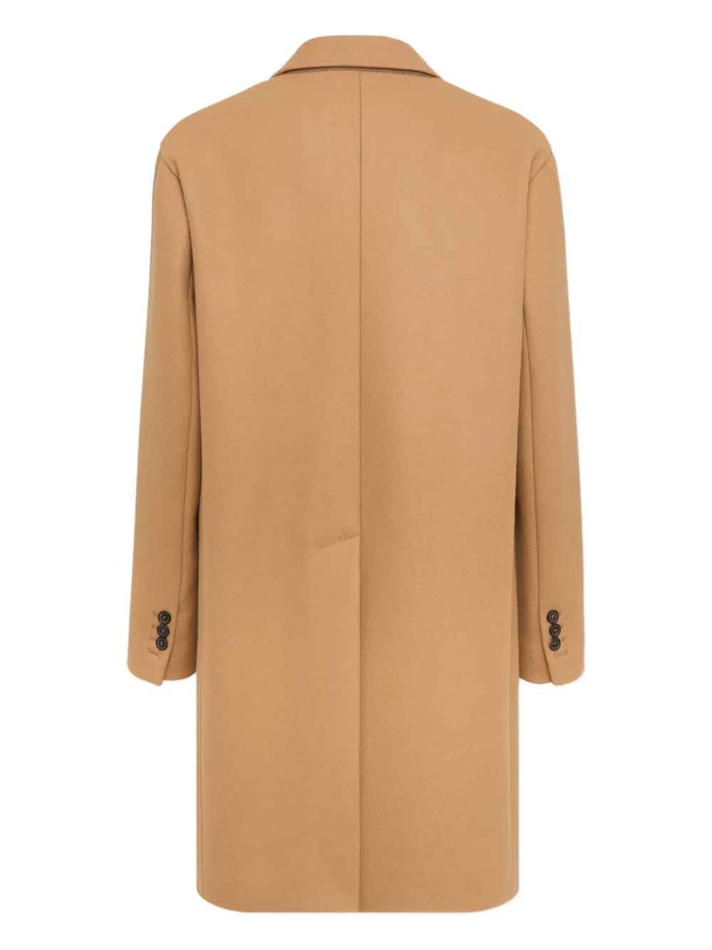 Dsquared2 Camel-coloured Single-breasted Coat In Brown