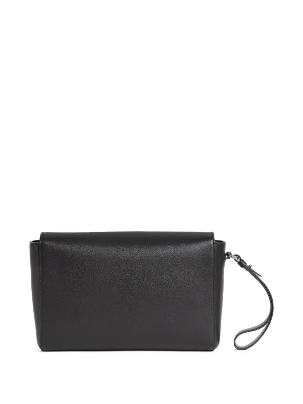DSQUARED2 黒 レザークラッチバッグ DSQUARED2 Twin クラッチバッグ | ブラック | FARFETCH JP