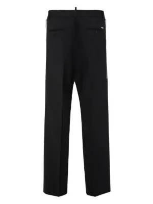 palm Angels ブラックサイドストライプ　ズボン　XS Palm Angels stripe-detail loose-fit Track Pants | Black | FARFETCH AO