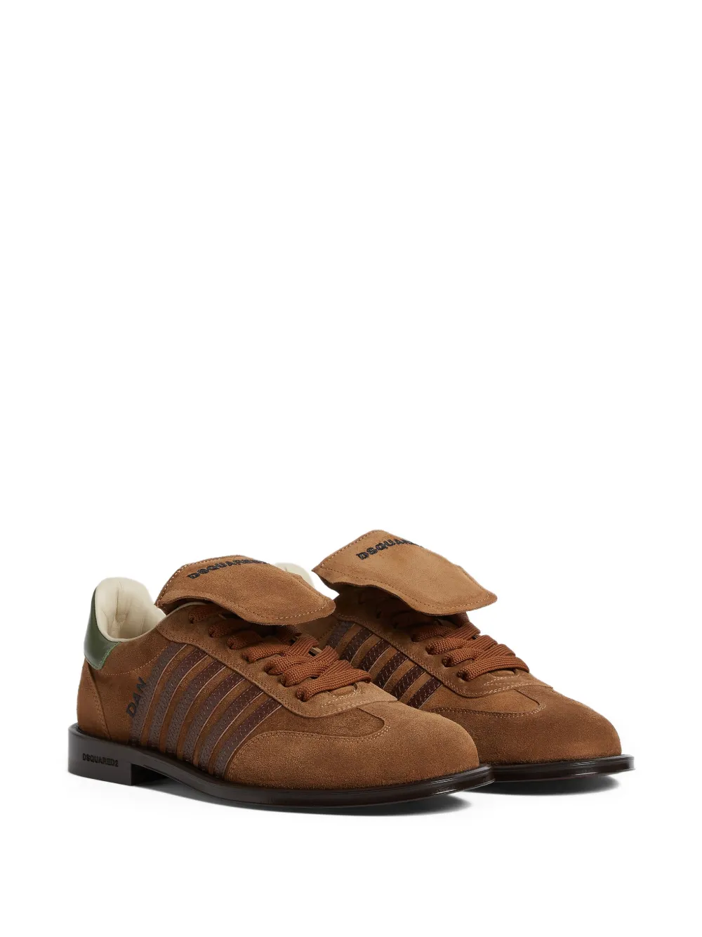 DSQUARED2 leather derby shoes Brown