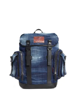 DSQUARED2 ディースクエアード バックパック チェック ディースクエアード “ワッペン刺繍”のカラフルバックパック、伊