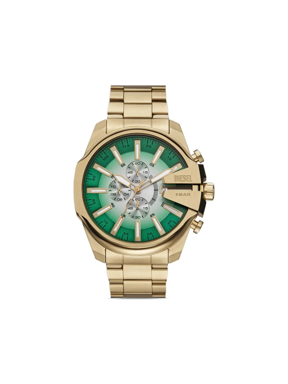 Diesel Mega Chief Slim 48mm 腕時計 - グリーン Diesel Mega Chief Slim 48mm 腕時計 - グリーン