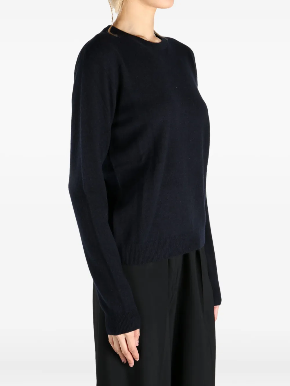 The Row Kasjmier trui met ronde hals Blauw