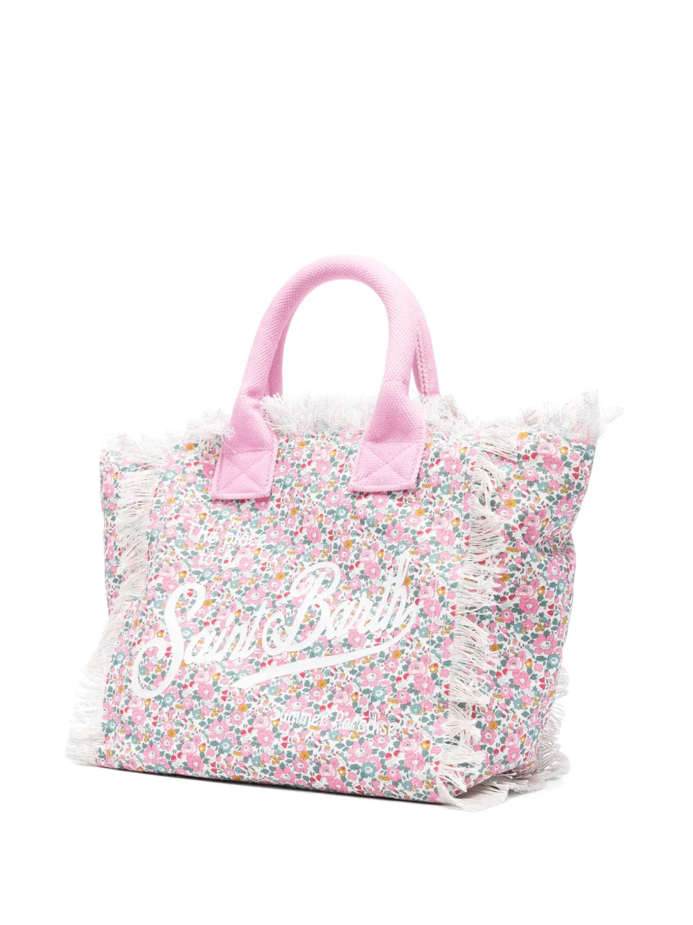 MC2 Saint Barth logo-print cotton tote bag - Roze