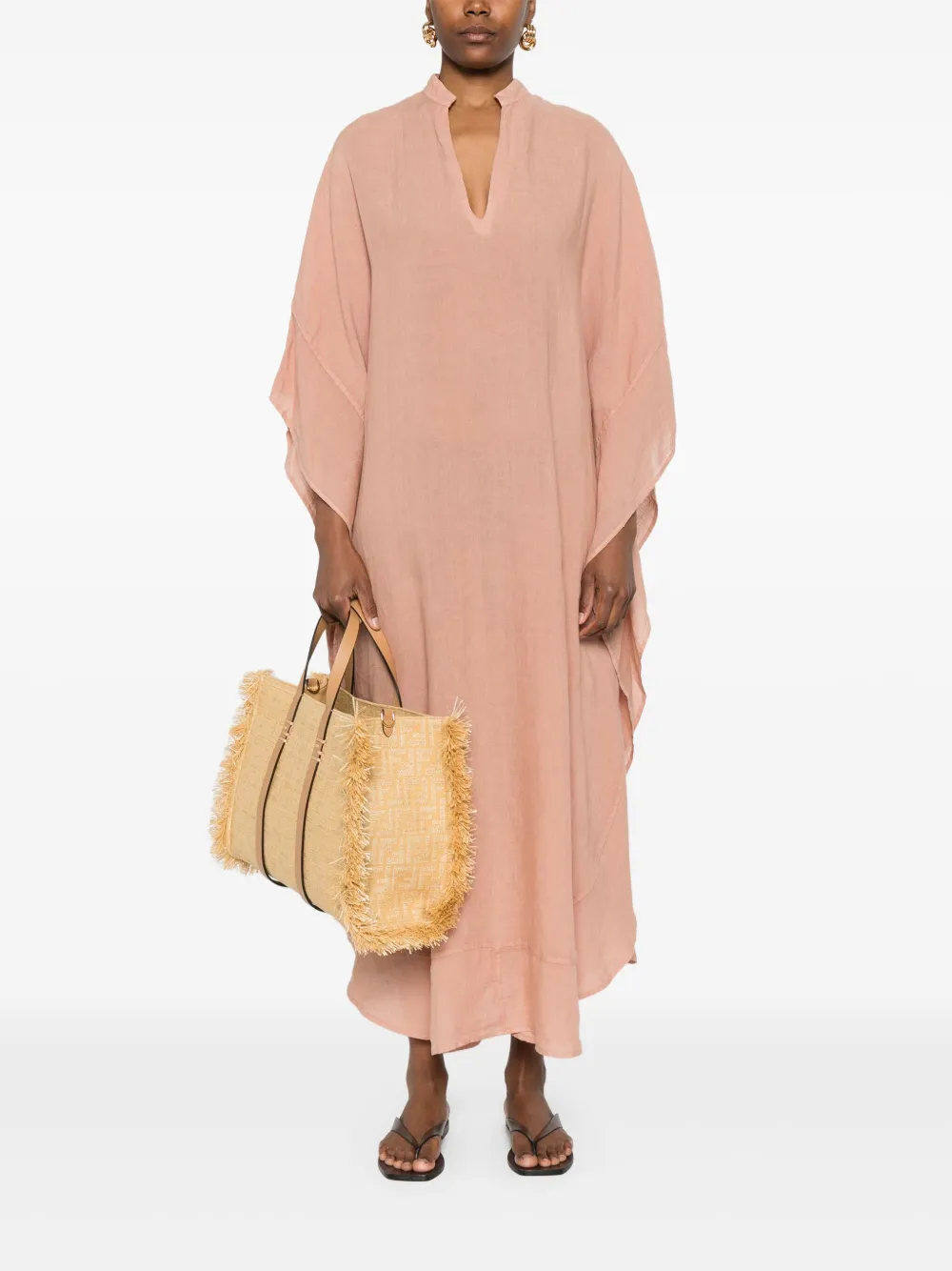 120% Lino linen midi dres | Day Dresses | Image 2
