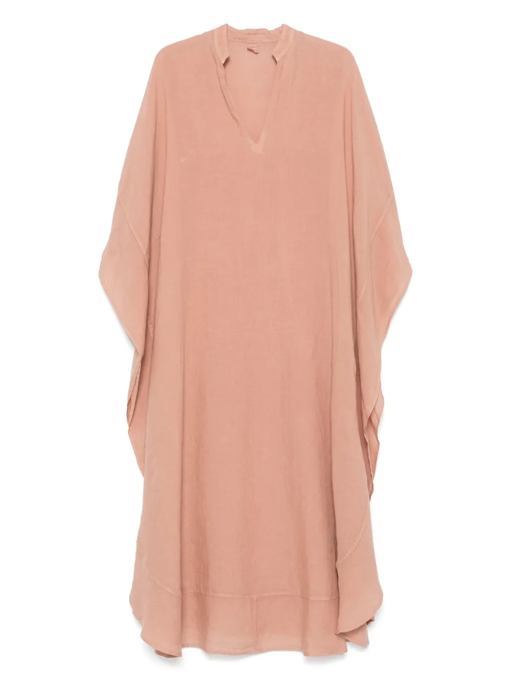 120% Lino linen midi dres | Pink | Image 1