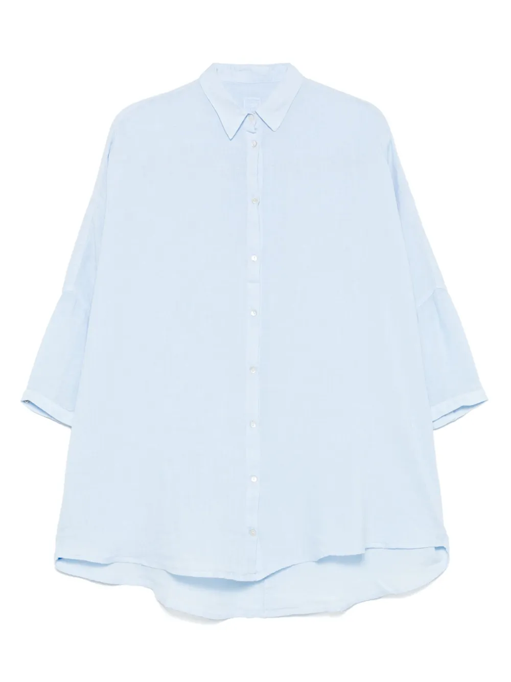 120% Lino camisa de lino | azul | Image 1