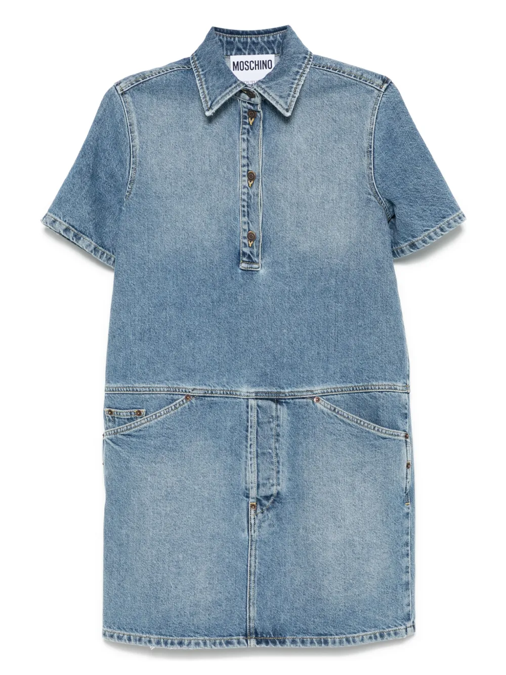 Moschino Denim mini-jurk Blauw