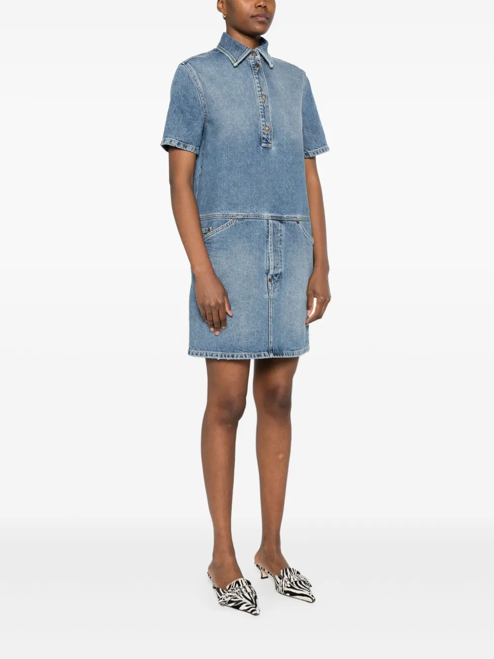 Moschino Denim mini-jurk Blauw