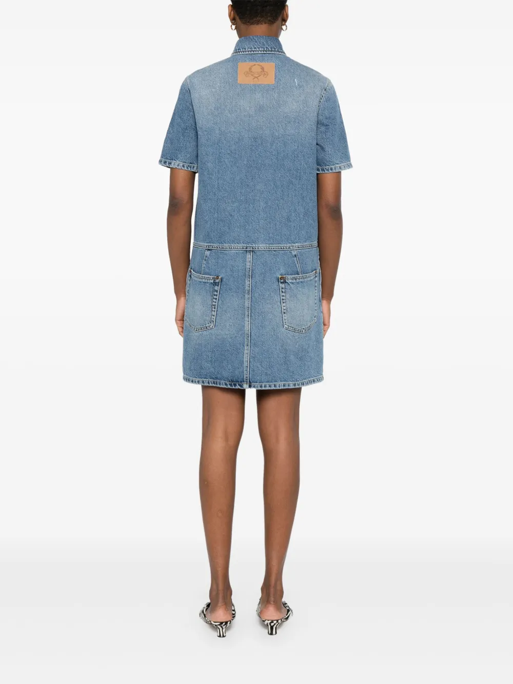 Moschino Denim mini-jurk Blauw
